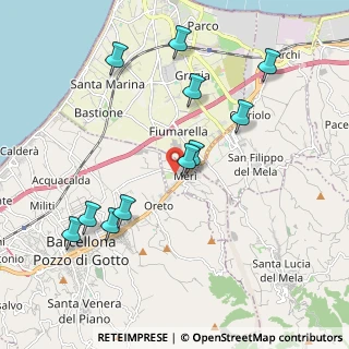 Mappa Via Dott. Borghese, 98040 Merì ME, Italia (2.34182)