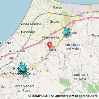Mappa Via Dott. Borghese, 98040 Merì ME, Italia (3.37636)