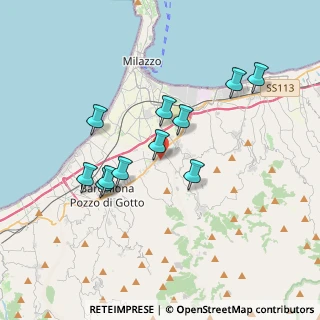 Mappa Via Prof. D'Amico, 98040 Merì ME, Italia (3.64636)