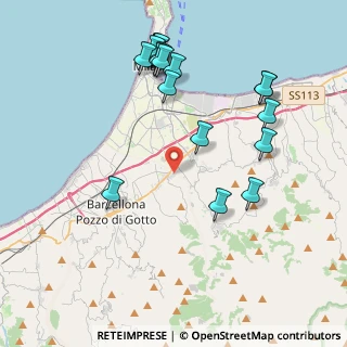 Mappa Via Prof. D'Amico, 98040 Merì ME, Italia (5.03222)