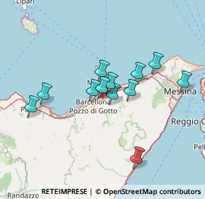 Mappa Via Prof. D'Amico, 98040 Merì ME, Italia (12.91083)