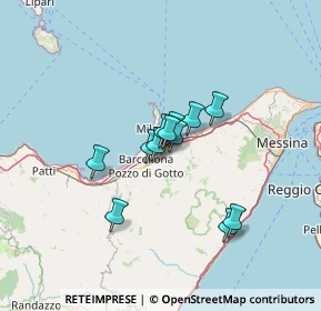 Mappa Via Prof. D'Amico, 98040 Merì ME, Italia (9.62333)