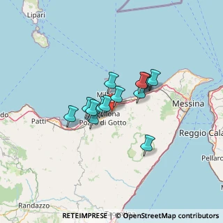 Mappa Via Prof. D'Amico, 98040 Merì ME, Italia (9.81)