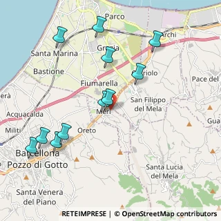 Mappa Via Prof. D'Amico, 98040 Merì ME, Italia (2.48545)