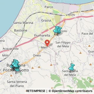 Mappa Via Prof. D'Amico, 98040 Merì ME, Italia (3.68167)