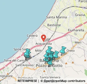 Mappa Via Contrada Acquacalda, 98051 Barcellona pozzo di Gotto ME, Italia (2.18091)