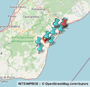 Mappa 89030 Benestare RC, Italia (10.50933)