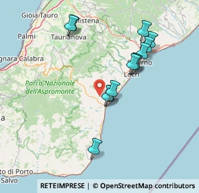 Mappa 89030 Benestare RC, Italia (15.80846)