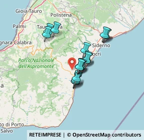 Mappa 89030 Benestare RC, Italia (10.59556)