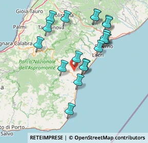 Mappa 89030 Benestare RC, Italia (16.36056)