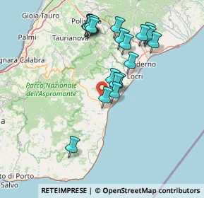 Mappa 89030 Benestare RC, Italia (16.379)