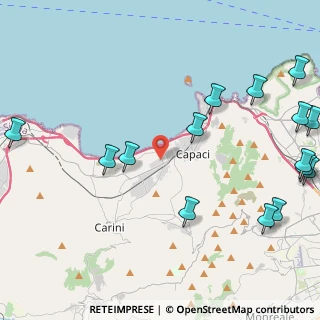 Mappa SS 113, 90044 Carini PA, Italia (6.62133)