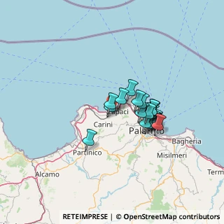 Mappa SS 113, 90044 Carini PA, Italia (10.77944)