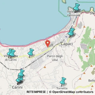 Mappa SS 113, 90044 Carini PA, Italia (3.96462)