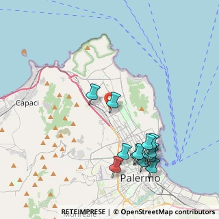 Mappa Palermo, 90146 Palermo PA, Italia (5.01615)