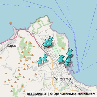 Mappa Palermo, 90146 Palermo PA, Italia (3.21182)