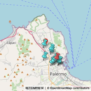 Mappa Palermo, 90146 Palermo PA, Italia (3.62636)