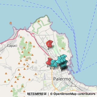 Mappa Palermo, 90146 Palermo PA, Italia (4.24188)