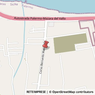 Mappa Corso Bernardo Mattarella, 55, 90044 Carini, Palermo (Sicilia)