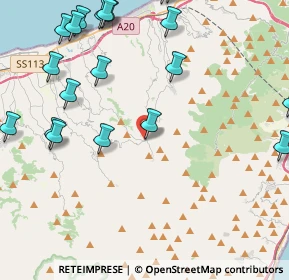 Mappa SP57, 98043 Rometta ME, Italia (6.2935)