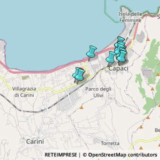 Mappa SS 113 Km 281.200 C, 90044 Carini PA, Italia (2.13071)