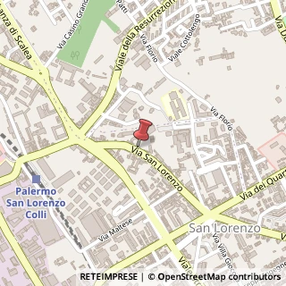 Mappa Via San Lorenzo, 211, 90146 Palermo, Palermo (Sicilia)