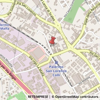 Mappa Piazza Stazione San Lorenzo, 9, 90100 Palermo, Palermo (Sicilia)