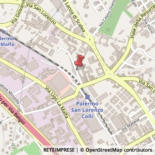 Mappa Piazza Stazione San Lorenzo, 9, 90146 Palermo, Palermo (Sicilia)