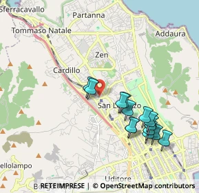 Mappa P.za Stazione S. Lorenzo, 90100 Palermo PA, Italia (2.10929)