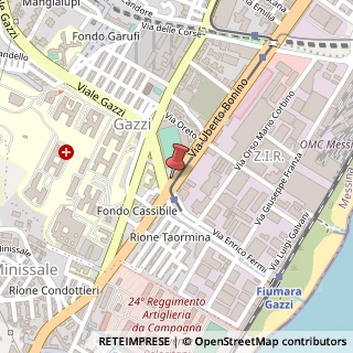 Mappa Via Uberto Bonino,  4, 98124 Messina, Messina (Sicilia)