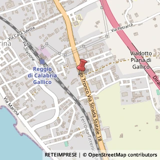 Mappa Terzo Tronco Via Strada Statale 18, 168, 89135 Reggio di Calabria, Reggio di Calabria (Calabria)
