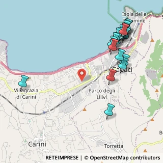 Mappa SS 113 KM 281, 90044 Carini PA, Italia (2.9465)