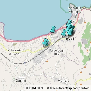 Mappa SS 113 KM 281, 90044 Carini PA, Italia (2.362)