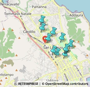 Mappa Via 90146, 90146 Palermo PA, Italia (1.60091)