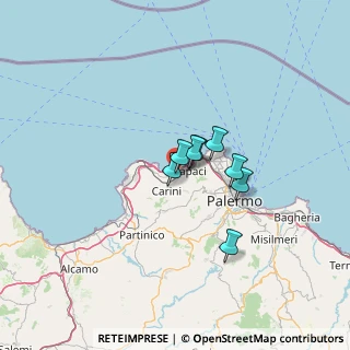 Mappa Via Maria Callas, 90044 Carini PA, Italia (69.71889)