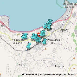 Mappa Via Maria Callas, 90044 Carini PA, Italia (1.246)