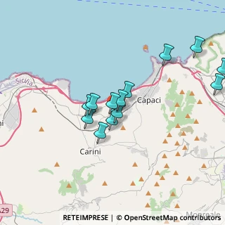 Mappa Via Maria Callas, 90044 Carini PA, Italia (3.62769)