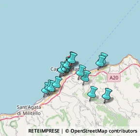 Mappa Via del Porto, 98071 Capo d'Orlando ME, Italia (5.85722)