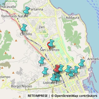 Mappa Via S. Lorenzo, 90100 Palermo PA, Italia (2.83333)