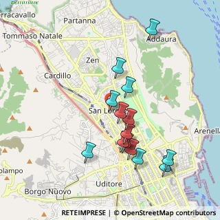 Mappa Via S. Lorenzo, 90100 Palermo PA, Italia (2.01857)