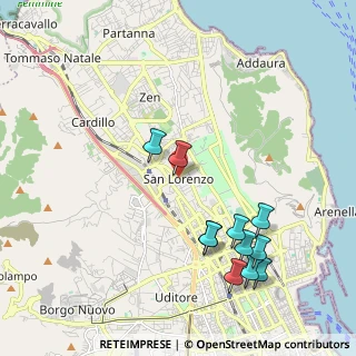 Mappa Via S. Lorenzo, 90100 Palermo PA, Italia (2.47818)