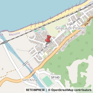 Mappa Via del Sole, 73, 98060 Piraino, Messina (Sicilia)