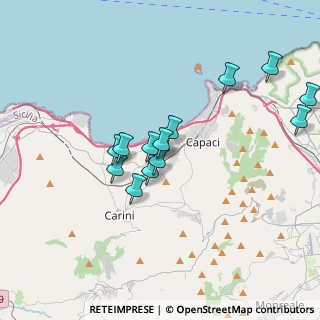 Mappa S.S 113 KM.281, 90044 Carini PA, Italia (3.63077)
