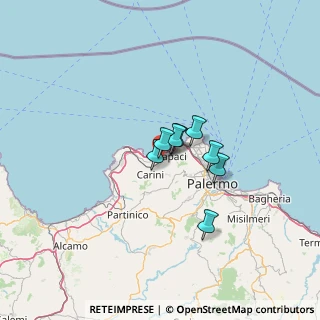 Mappa S.S 113 KM.281, 90044 Carini PA, Italia (69.43889)