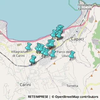 Mappa Superstore Conad SS113 Km 282, 90044 Carini PA, Italia (1.2615)