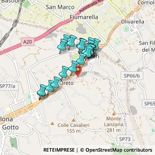 Mappa Via Agrigento, 98051 Barcellona Pozzo di Gotto ME, Italia (0.773)