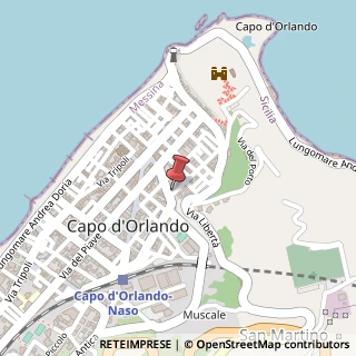 Mappa Via della Fonte, 64, 98071 Capo d'Orlando, Messina (Sicilia)