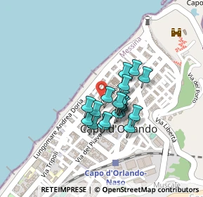 Mappa Via Nino Mancari, 98071 Capo d'Orlando ME, Italia (0.1585)