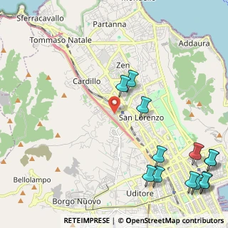 Mappa Via Giuseppe Tranchina, 90146 Palermo PA, Italia (3.48154)