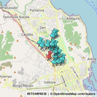 Mappa Via San Lorenzo, 90100 Palermo PA, Italia (1.0165)